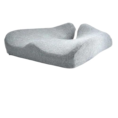 Nordic Comforts Seat & Lumbar Cushion, Nordic Comforts Orthopedic Seat Cushion, Works on Any Chair for Office & Travel–Hip & Sciatic Comforts,Relieves Tailbone & Lower Back Pain(Gray,Cushion)