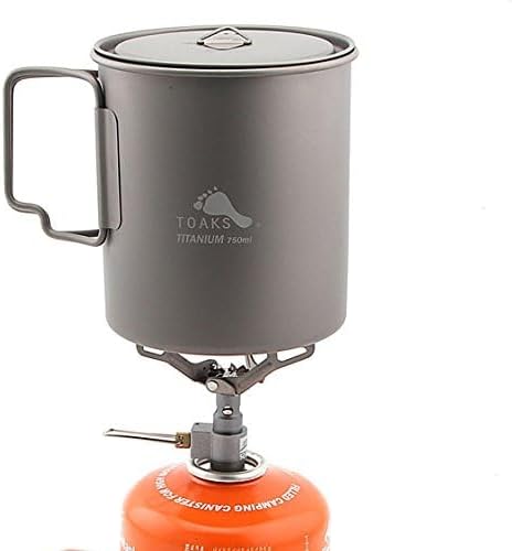 TOAKS Titanium Pot 750 ml and BRS 3000T Stove Camping Pot Coffee Cup Combination Set