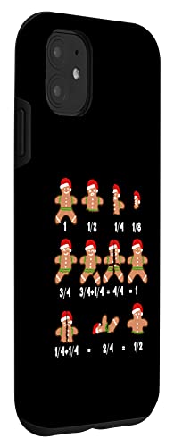 Iphone 11 Gingerbread Man Math Teacher Fractions Novelty Graphic Case #TOP2
