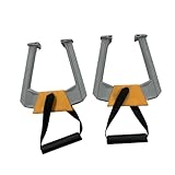 Menolana 2X Portable Pull up Bar for Doorway Convenient Lightweight Ergonomic Bar Handles Home Gym Equipment, Gray