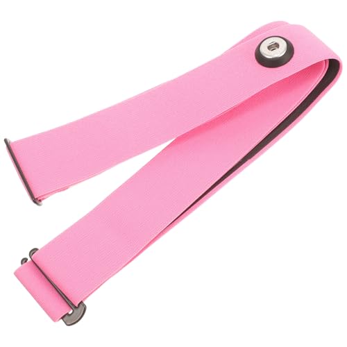 POPETPOP Correa Elástica para Pecho Ajustable Banda Deportiva Multifuncional para Fijar Monitor Compatible con Pulsómetro y Frecuencia Cardíaca Reemplazo Cómodo y Color Rosa