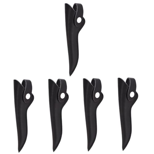 SHERCHPRY 5pcs Stylish PU Scissor Cover for Hairdressing Portable Protective Tool Bag Durable and Lightweight Scissor Pouch for Salon Home Use Design Not Easy to Tear Break