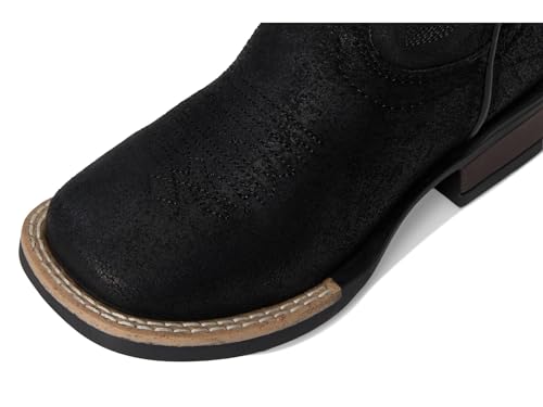 Image of ROPER Kids Boys Monterey Leather Square Toe Embroidered Casual Boots Mid Calf