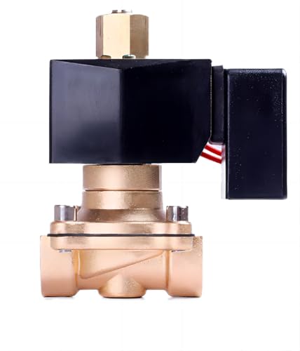 Électrovanne 3/8 laiton normalement ouverte 220V pour contrôle de l'eau - 5