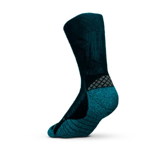 FIBER POWERSOX-MEIA DE BIKE DE COMPRESSÃO - PRETO/AZUL M