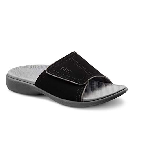 Dr. Comfort Women's Kelly Black Sandals: Black 8 WIDE (C/D)
