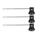 TWDRTDD Candelabra Base Lamp Holder Light Socket, Thread E12 Phenolic Socket with 6 Inch Wire Leads and Ring