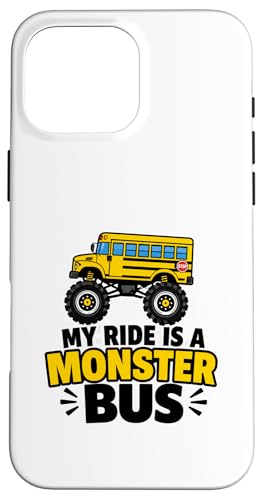 My Ride is a Monster Bus �L�b�Y �g���b�N���D�� �V�w�� �X�}�z�P�[�X iPhone 16 Pro Max �p