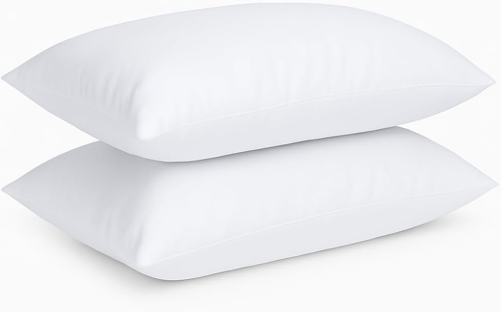 Microfibre Soft Touch Pillows 2 Pack Hotel Quality Anti Allergy Anti Dust Mite For Better ...