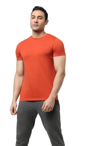 Image of Jack & Jones Men Cotton Round Neck Slim Fit Casual T-Shirt