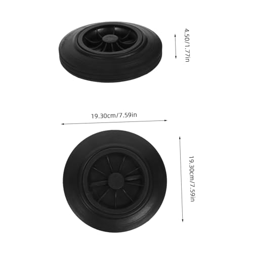 Roues de poubelle caoutchouc haute resistance pour deplacement fluide