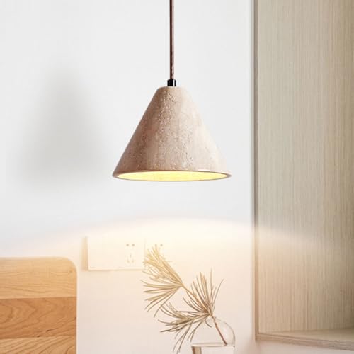 Plafonnier encastré style industriel japonais avec lustre en marbre - 2