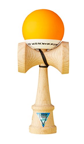 KROM Kendama Gioco - POP Orange - Equilibrio impeccabile - Abilità cognitive migliorate - Equilibrio, riflessi e creatività migliorati - Modello Kendama Pro fatto per principianti e professionisti.