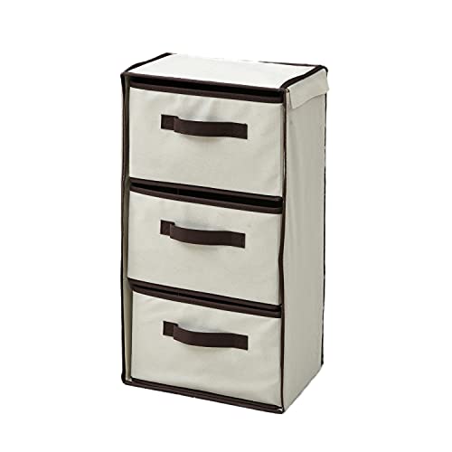 RP(YAMAZEN) `FXg gJ^ ot Hsv 3i ߗ [ 28.5×s21×58cm l炵 [{bNX ܂肽݉\ AC{[/uE YM-DKC-3(IV/BR)