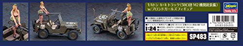 Camioneta utilitaria 4x4 Ton 1/24 con figura 1/4 Hasegawa miniatura 6