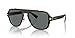 Versace Man Sunglasses Black Frame, Dark Grey Lenses, 56MM