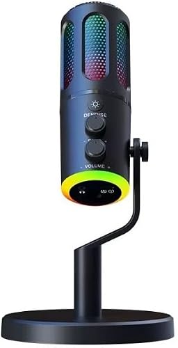 RGB Gaming Microphone with Noise Reduction
