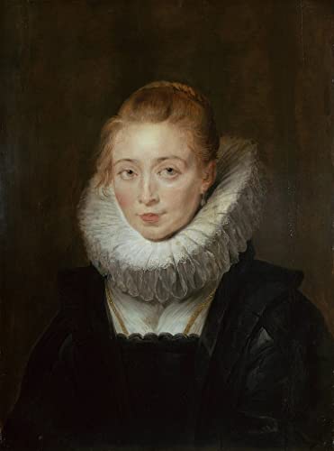 Toile Peter Paul Rubens Portrait de la Dame d'honneur pour décoration de salon chic 60x90cm