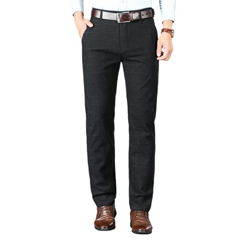Pantalon de costume pour homme noir coupe droite automne hiver taille 40