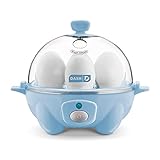 Dash Rapid Egg Cooker: 6 Egg Capacity Electric Egg Cooker for Hard Boiled Eggs, Poached Eggs, Scrambled Eggs, or Omelets with Auto Shut Off Feature - Dream Blue