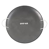 Slippery Racer ProDisc 26 Inch Heavy Duty Aluminum Iron Alloy Metal Kids Winter Saucer Snow Sled with Dual Riveted Soft Grip Rope Handles (Silver)