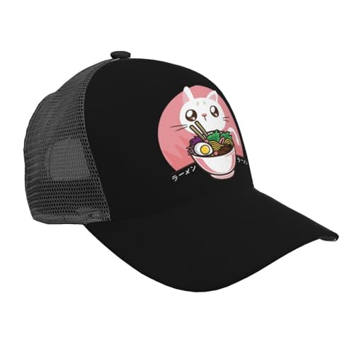Kawaii Japanese Ramen Noodles Unisex Mesh Baseball Caps - Classic Adjustable Hat