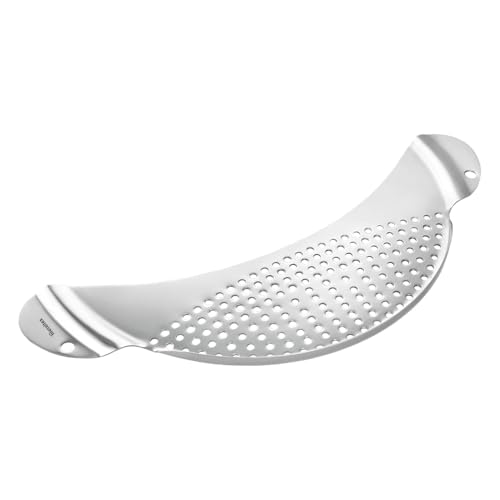 Metaltex Escurridor de acero inoxidable – alto brillo, ollas de hasta 26 cm, escurrir de forma segura