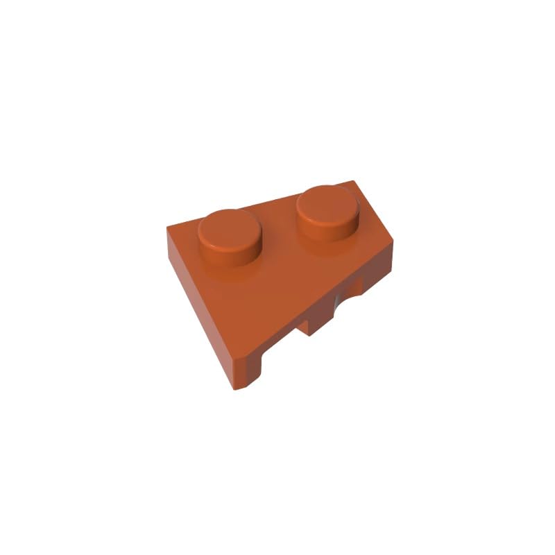XYEIUGO 24307 Circular Plate Wedge Plate 2x2 Right, Dark Orange, 50 PCS — image 1