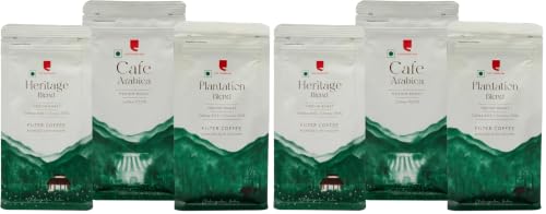 Image of Cafe Coffee Day- Starter Triple Pack (Arabica, Magnum, Charge) | Filter Coffee Powder | Ground Coffee Powder | Medium Roast | Combo Pack (Pack of 6-200 gms Each) | Morning Coffee |