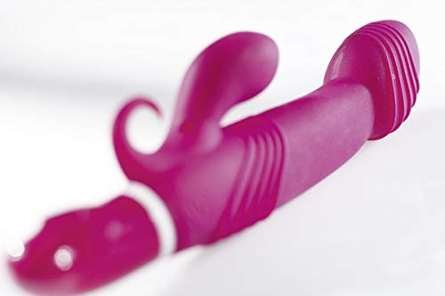 Close2You Flores Piccolo Bordo - zachte vibrator met 7 vibratiemodi, stille stimulator met clitoris-prikker, massagestaaf met prikkelgroeven en muziek, roze - Afbeelding 4