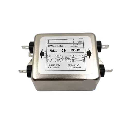 Filtro CA de dos etapas CW4L2-10A-T evita errores de posicionamiento en servos monofásicos