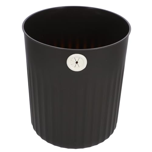 Alipis Large Garbage Bin Striped Wastebasket for Bathroom Bedroom and Office Sturdy Material Open Design for Easy Disposal Home Trash Container No Lid