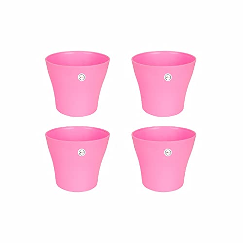 Kraft Seeds 6 Inch Fleshy Flower Planters with Modern Decorative Design and Vibrant Colours – Pink – Pack of 4 (B09374HFM9) Amazon Price History, Amazon Price Tracker