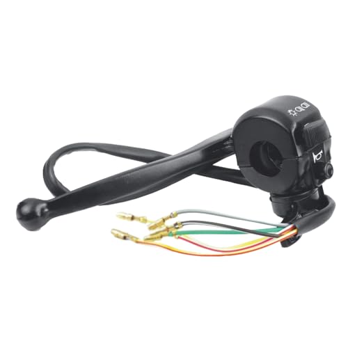 Image of Uno Minda SW-0655A Handle Bar Switch Lever Assembly (Left Hand Side) with Kick Start- 5 Bullet Terminal For TVS AX-100 / R-100 / MAX-100 / MAX-100R