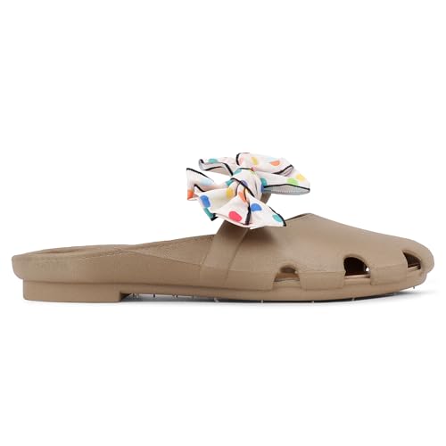 Image of CASSIEY Fashion Slippers For Women slipper Printed Bow design Slip on Flat Sandals