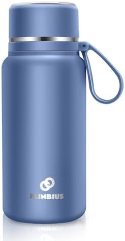 28 oz Insulated Water Bottle with Tea Strainer,Maintain Hot or Cold, Leak-Proof, Double Walled Vacuum 316 Stainless Steel Water Bottle for Sports, Travel, Outside, School, Sky Breeze