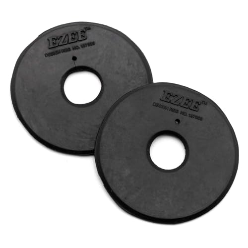 Jeffers Equine Black Rubber Bit Guards, Soft Durable Rubber Disks to Prevent Friction & Snaffle Pulling, Comfortable Fit for Training, Riding & Horse Gear, Protects Mouth, Gentle Accessories, Pair