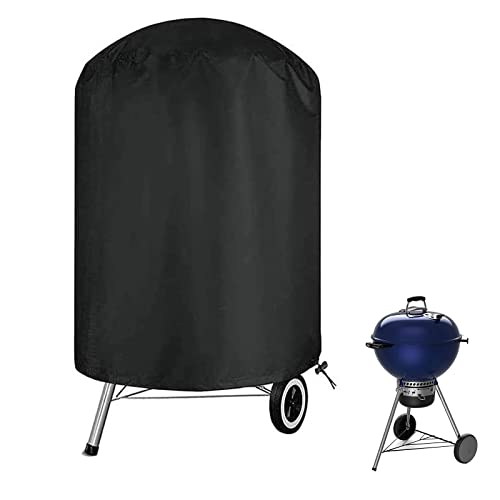 Twopone Charcoal Grill Cover, Bbq Grill Cover For Weber Charcoal Kettle, Heavy Duty Waterproof Outdoor Smoker Cover, Round Grill Cover For Most Charcoal Grill-24 D X 28" H #TOP7