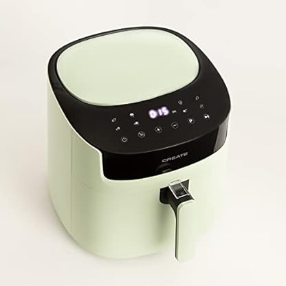 CREATE/FRYER AIR PRO LARGE/Heißluftfritteuse 6.2L Grün/Mit Timer, Monitor LCD, praktisch, einfache Bedienung, 360º-Luftzirkulationssystem, 1800W – Bild 5