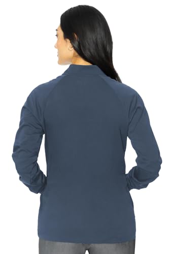 Image of Med Couture Women's Scrub Warm-Up Jacket Raglan with 4 Pockets with Ultra Soft and Durable Fabric - MC7660
