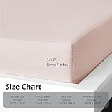 Ev Dekor Single Fitted Sheet Blush,Pink - Deep Pocket Bedsheet 14inch (35 cm) - Soft Brushed Microfiber Fitted Bed Sheet Single Size – Easy Care Bottom Sheets, 35cm deep fitted sheets - Image 6