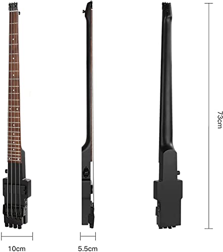 Batking Travel Electric Bass Headless 4 Strings Bass With Gigbag #TOP1