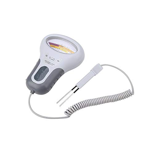 Probador de calidad de agua, MOSINITTY Probador compacto profesional de cloro PH / CL2 Medidores de nivel Probador de agua portátil para piscina Spa Bañera de hidromasaje