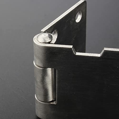 Image of 2 Pcs 4 Inch Stainless Steel Padlock Hasps Small Hasp Latches Door Padlock Latches Gate Lock Latches Cabinet Door Clasps with 16 Pcs Screws