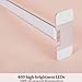 Tri-fold Nail Light for Desk, Large Nail Arch Lamp with LED Touch Screen, Stainless Steel 480 LEDs Manicure Lamp, Stepless Dimming, Half Moon Lamp for Lash Beauty Tattoos(Sliver)