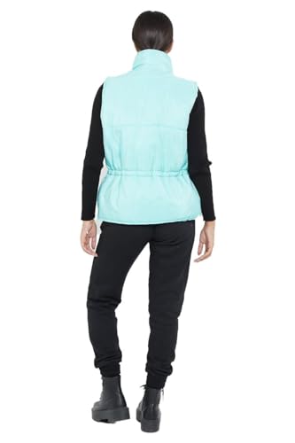 Chaleco acolchado con bolsillo frontal para mujer talla 6-8 4