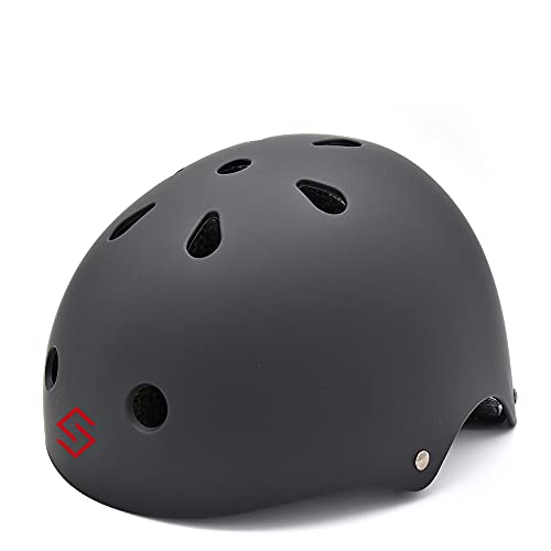 SAMEBIKE Casque de vélo Casque de vélo de Montagne électrique Casques de vélo légers Sangle réglable pour Hommes et Femmes Adultes (Noir) Cover