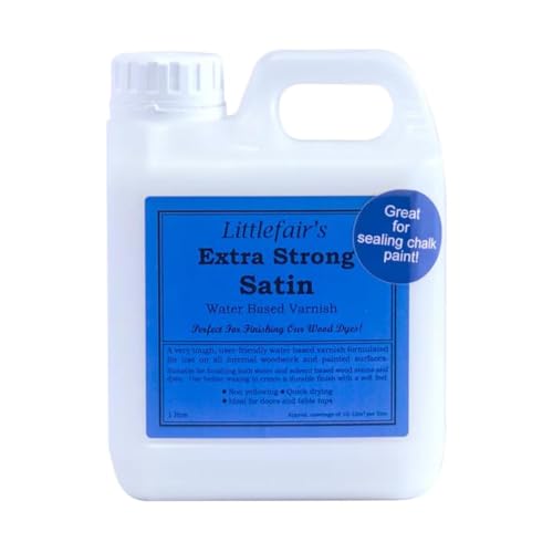 Littlefair's Water Based Extra Strong Varnish (1ltr, Satin)