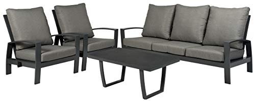 Atlantis Biarritz #2 1 x Sofa 3-Person 2 x Garden Chairs 1 x TRESPA Table 10 x Olefin Cushions Aluminium Lounge Set Garden Furniture Lounge Set Garden Lounge Set