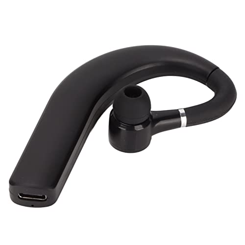 Single Ear Bluetooth Headset, Bluetooth 5.2 IPX5 Waterproof 180 Degree Rotating Earpiece Ear Hook Earphone HD Sound Quality Noise Cancelling Handsfree Compact Sports Earbuds for Workout Sport Gym